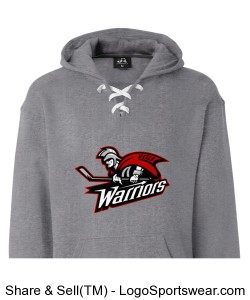 Warriors Hockey Lace Hoodie Design Zoom